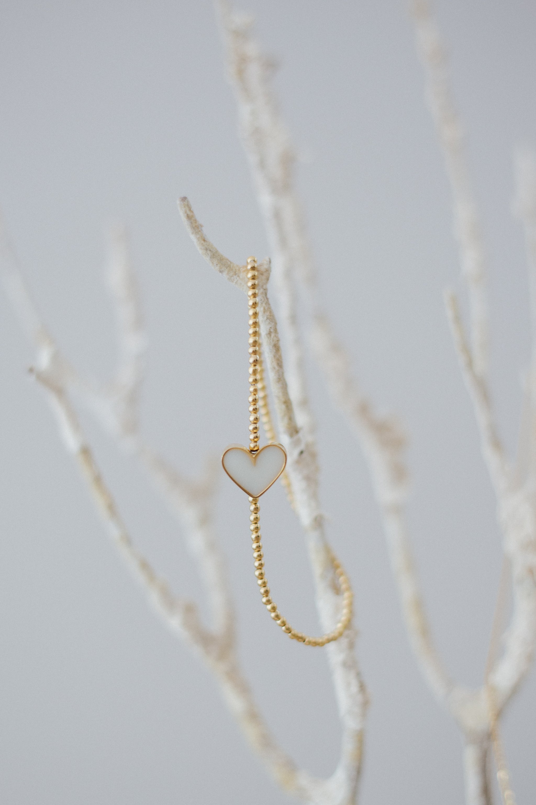 Pulsera de Corazón en Plata y Baño de Oro