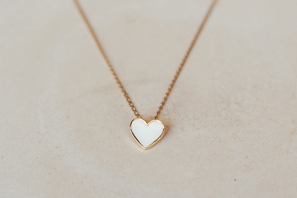 Collar de Corazón en Oro de Leche Materna