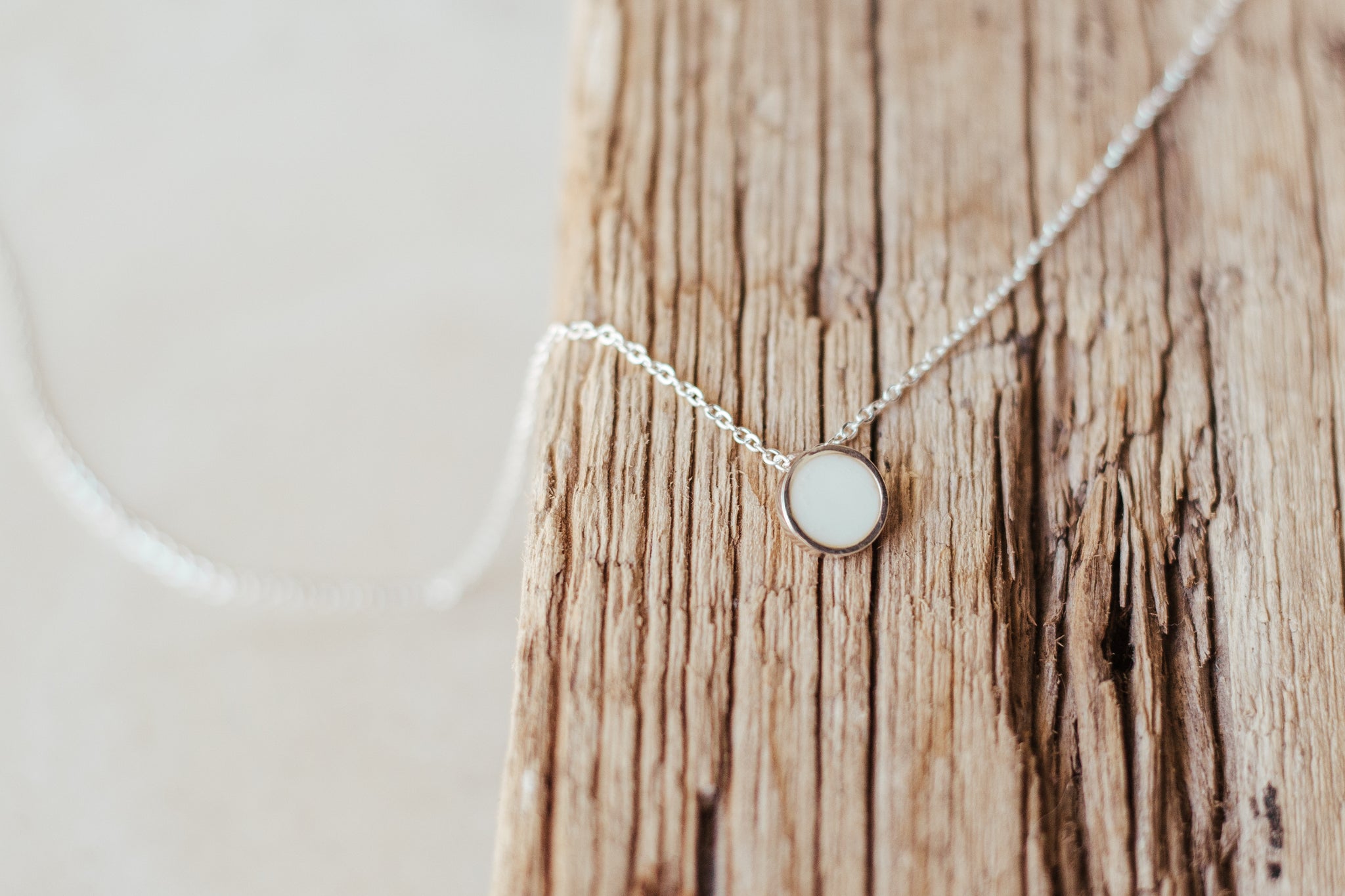 Collar de Círculo en Plata de Leche Materna